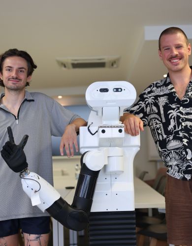 Team SCIDEA Lab Robotik mit Roboter 
